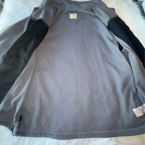 Red Head Men's XL Gray Fleece Full Zip Jacket Adjustable Waist Athleisure - Picture 3 of 13